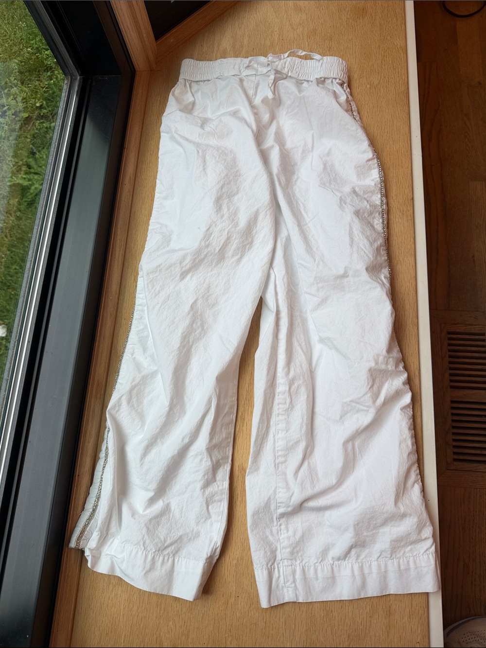 Zara rhinestone track pants